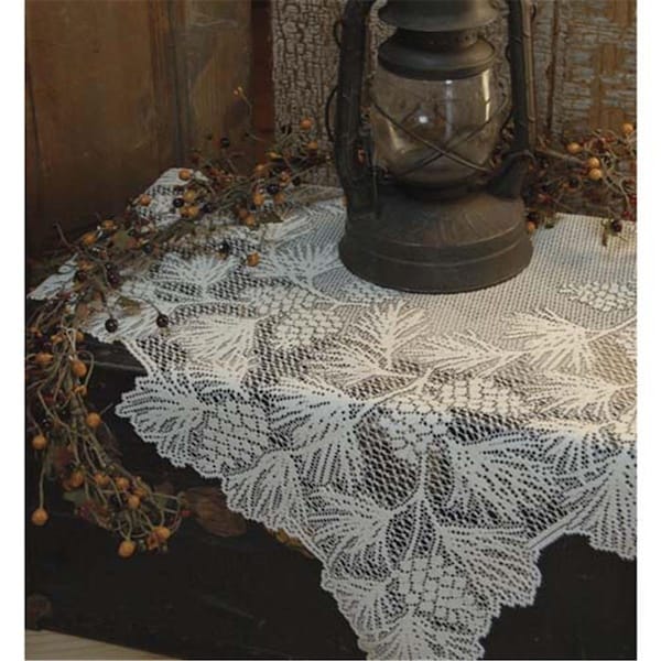 Heritage Lace 36 x 36 in. Woodland Table Topper WL-3636W - main